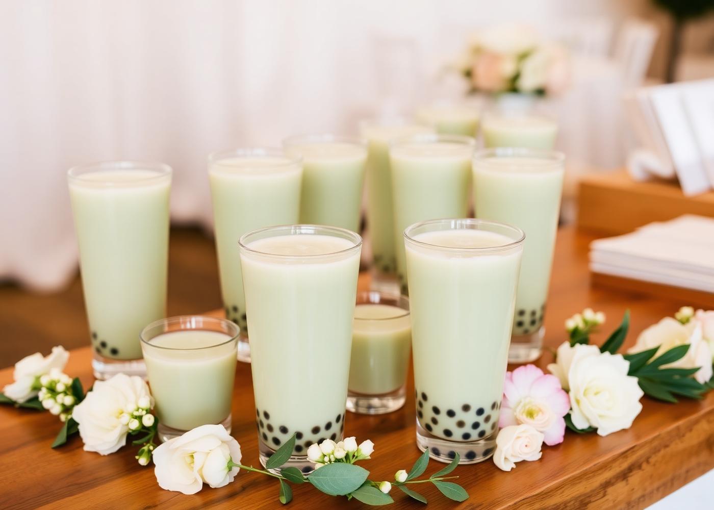 Boba catering setup