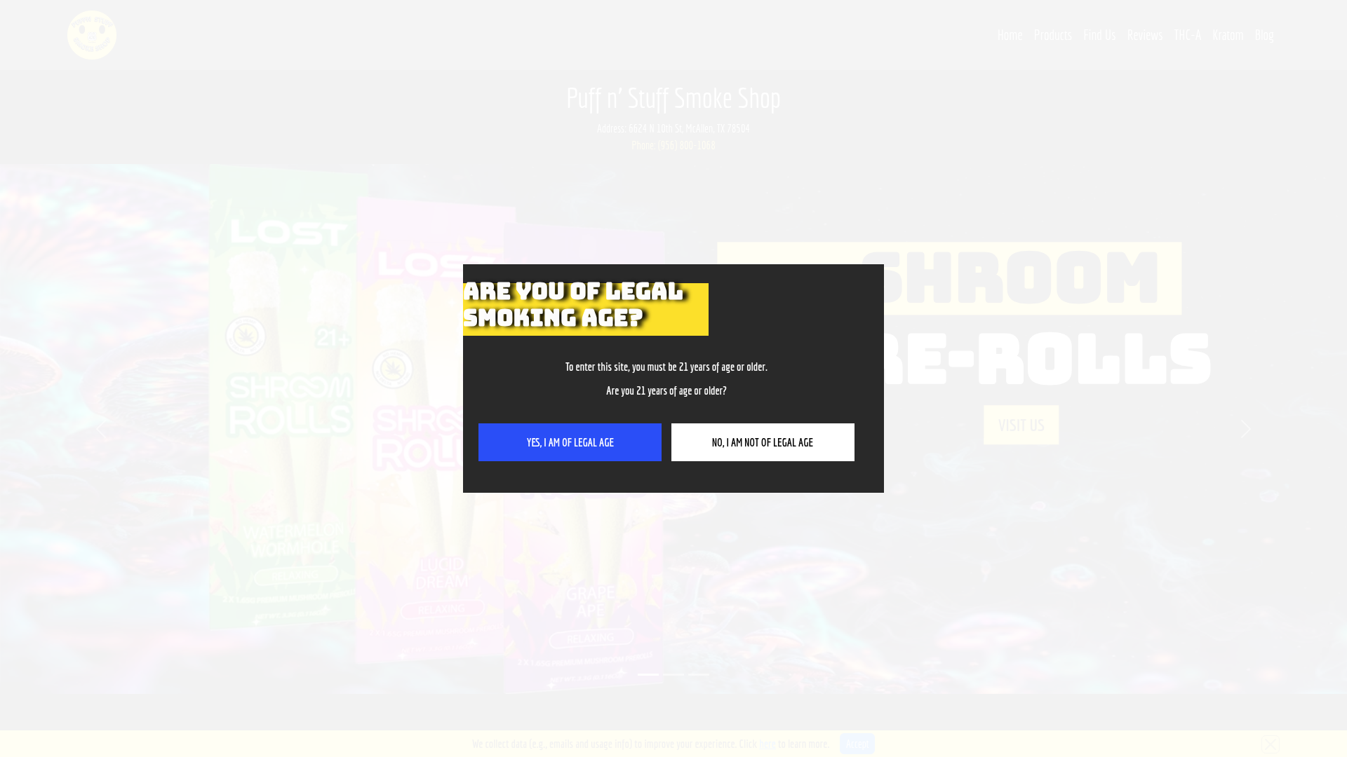 Puff n' Stuff site preview